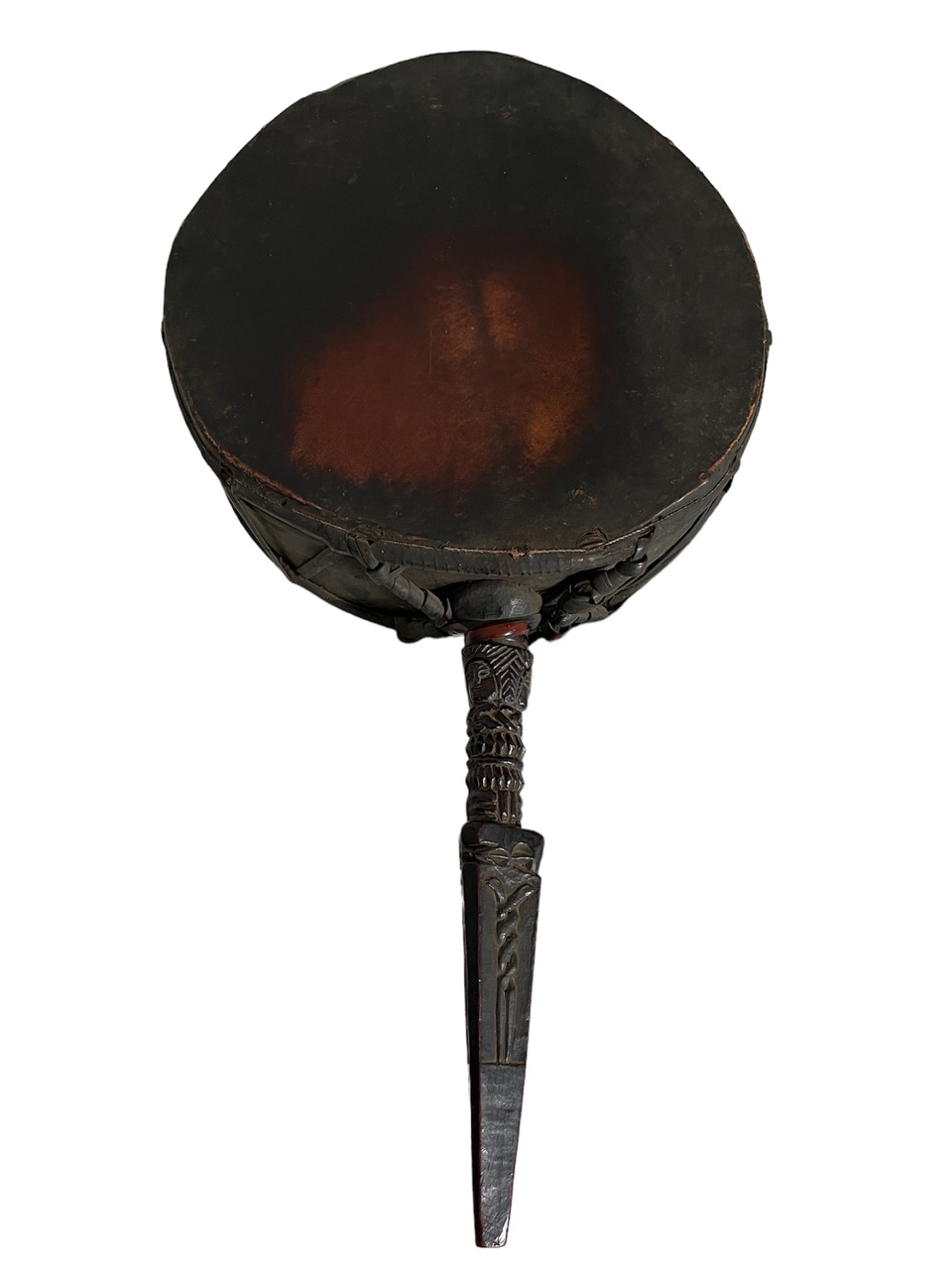 Ancien tambour chamanique népalais – Yin Yang – Image 6