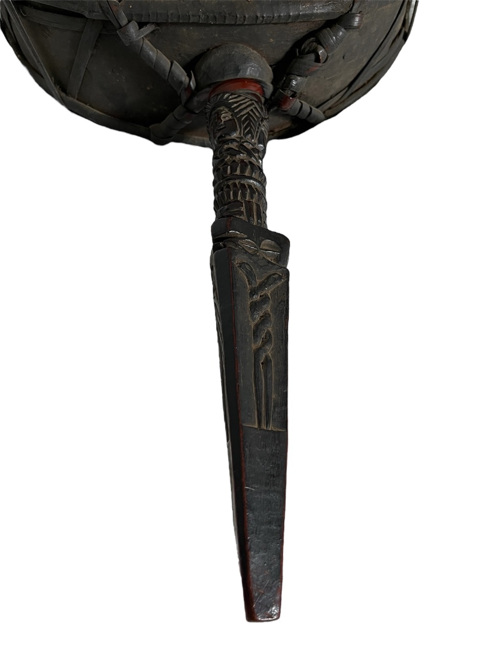 Ancien tambour chamanique népalais – Yin Yang – Image 4