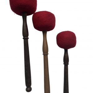 Mailloche en bois avec feutre de laine pour bol chantant et gong
